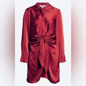 BB DAKOTA by STEVE MADDEN Tie Curious Shirt Dress